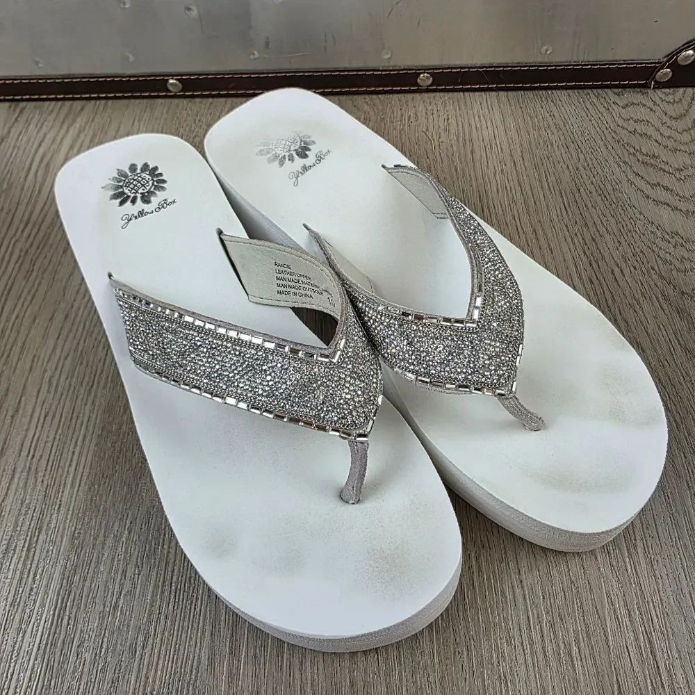 Yellow Box Randie Flip Flop Sandals Size 10